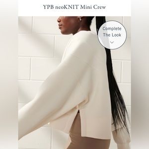 Abercrombie YPB neo-KNIT mini crew in cloud